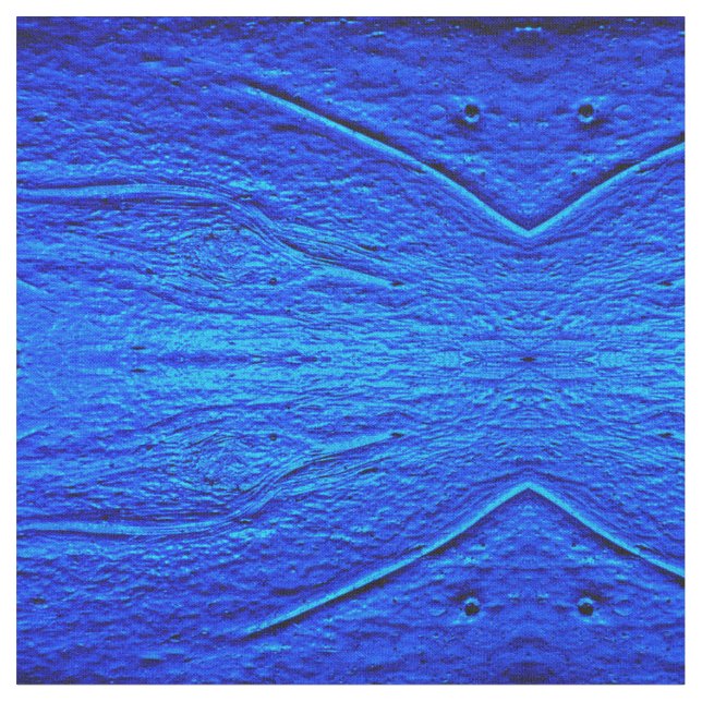 Church Glass In Blue Fabric (Close Up)