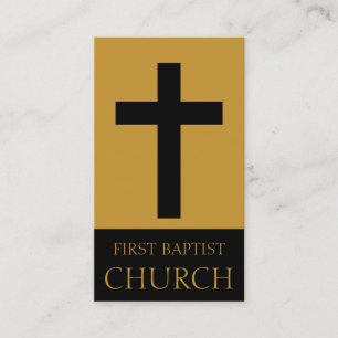 Church Gold/Black Business Card