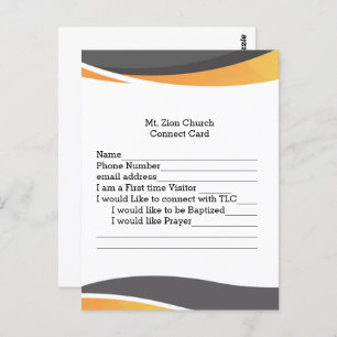 Church Guest Connect Card