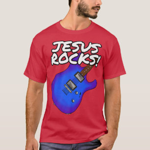 Church Guitarist, Jesus Rocks, Electric Guitar Pre T-Shirt