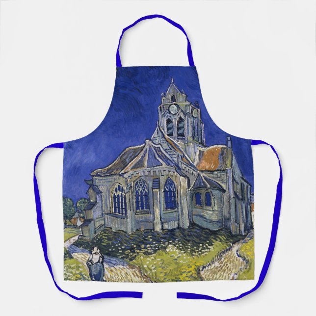 Church in Auvers by Van Gogh Painting Art Apron (Front)