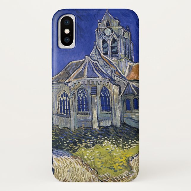 Church in Auvers by Van Gogh Painting Art Case-Mate iPhone Case (Back)