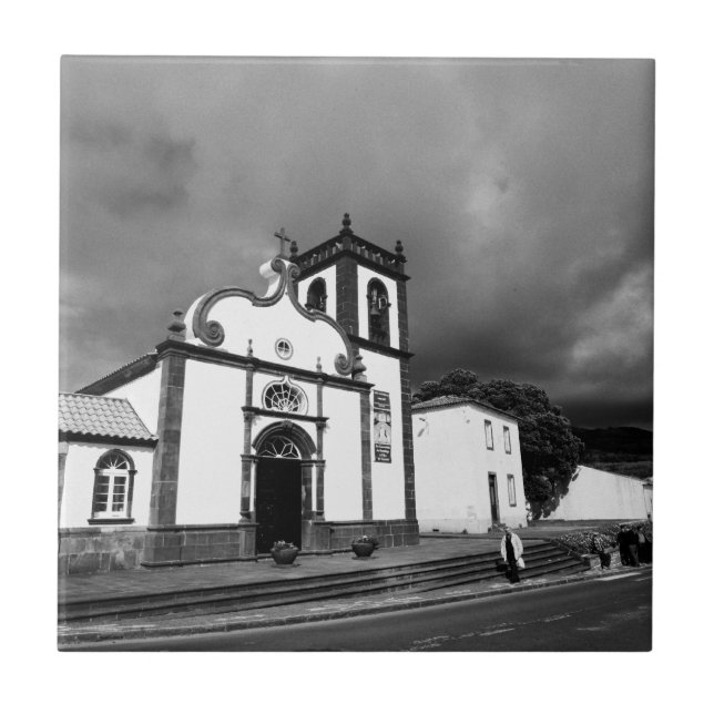Church in Azores Tile (Front)