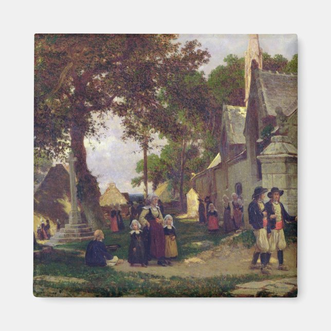 Church in Brittany Magnet (Front)