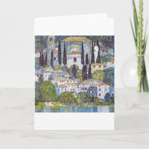 Church in Cassone, Gustav Klimt Card
