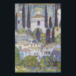 Church in Cassone, Gustav Klimt Faux Canvas Print<br><div class="desc">Gustav Klimt (July 14, 1862 – February 6, 1918) was an Austrian symbolist painter and one of the most prominent members of the Vienna Secession movement. Klimt is noted for his paintings, murals, sketches, and other objets d'art. In addition to his figurative works, which include allegories and portraits, he painted...</div>