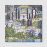 Church in Cassone, Gustav Klimt Magnet<br><div class="desc">Gustav Klimt (July 14, 1862 – February 6, 1918) was an Austrian symbolist painter and one of the most prominent members of the Vienna Secession movement. Klimt is noted for his paintings, murals, sketches, and other objets d'art. In addition to his figurative works, which include allegories and portraits, he painted...</div>