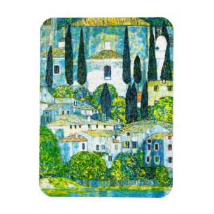 Church in Cassone Gustav Klimt Magnet