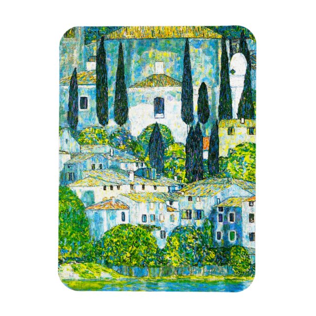 Church in Cassone Gustav Klimt Magnet (Vertical)