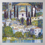 Church in Cassone, Gustav Klimt Poster<br><div class="desc">Gustav Klimt (July 14, 1862 – February 6, 1918) was an Austrian symbolist painter and one of the most prominent members of the Vienna Secession movement. Klimt is noted for his paintings, murals, sketches, and other objets d'art. In addition to his figurative works, which include allegories and portraits, he painted...</div>