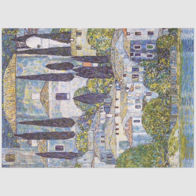 Church in Cassone, Gustav Klimt Tissue Paper (Front)