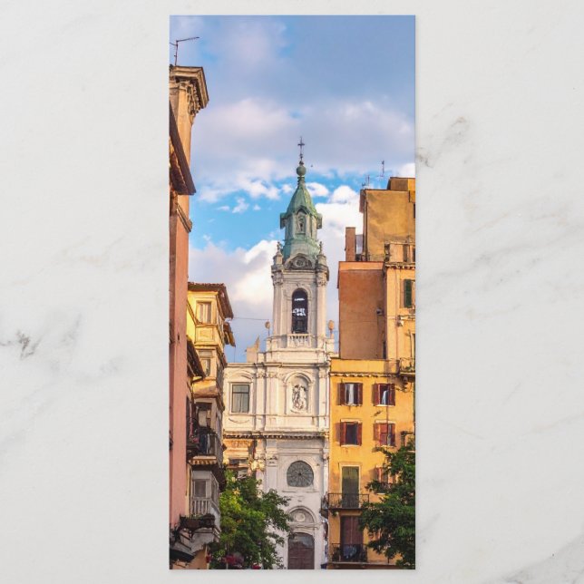 church in city menu (Front)