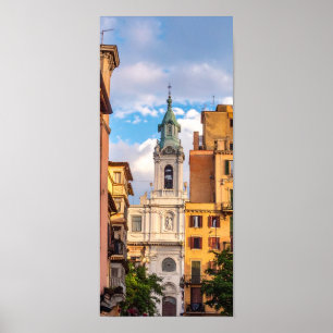 church in city poster