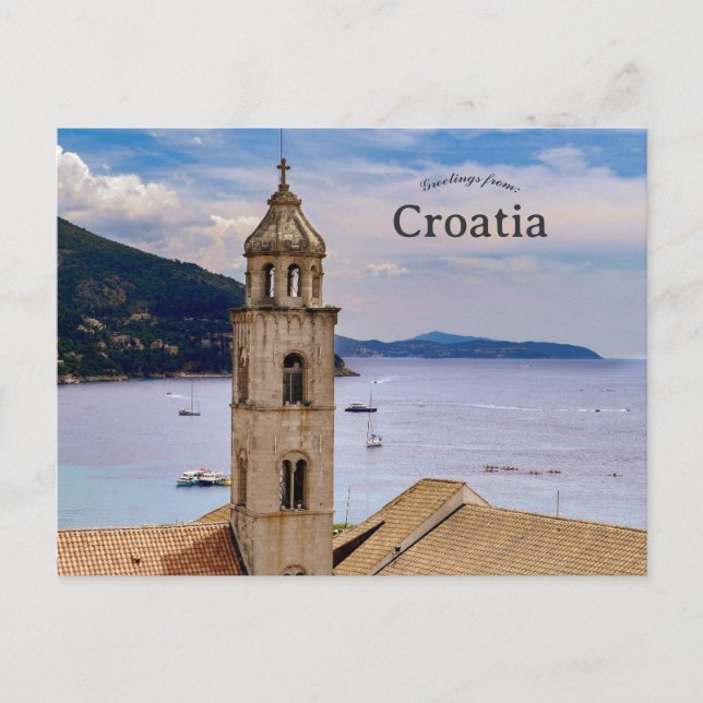 Church in Dubrovnik Croatia Postcard (Front)