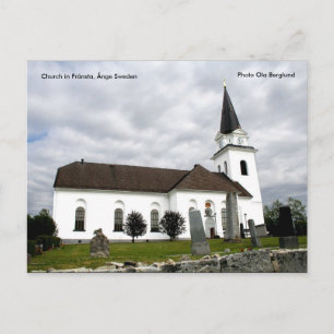 Church in Fränsta, Ånge Sweden, ... Postcard