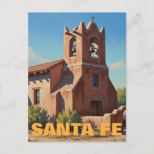 Church in Santa Fe New Mexico Postcard