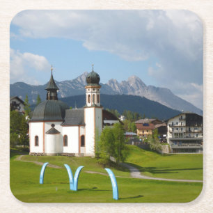 Church in Seefeld, Austria coaster