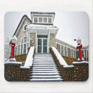 Church in the Snow Mouse Pad