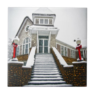Church in the Snow Tile