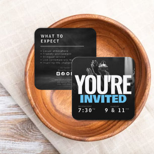 Church Invite Calling Card Template