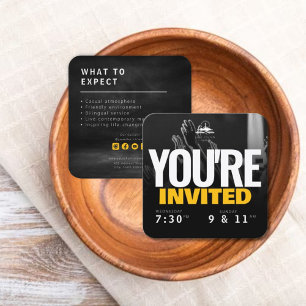 Church Invite Calling Card Template