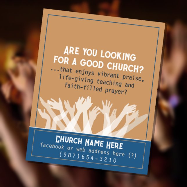 Church Invite Worship Service Invitation Modern Flyer (Creator Uploaded)
