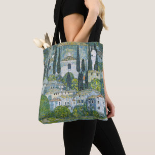 Church (Kirche) in Cassone by Gustav Klimt Tote Bag