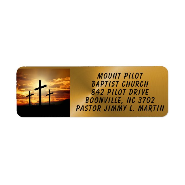 CHURCH LABEL (Front)