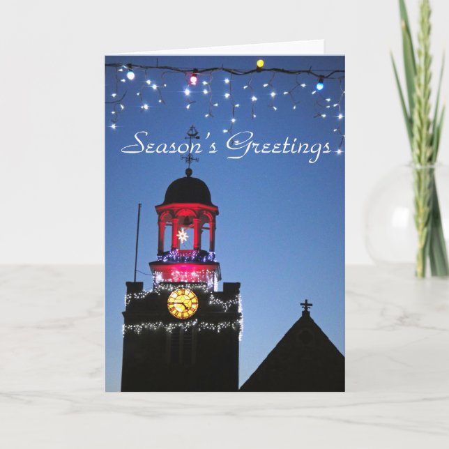 Church lights Christmas card (Front)