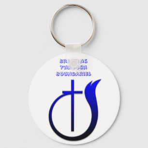 church logo, Breaking Through Boundaries Key Ring