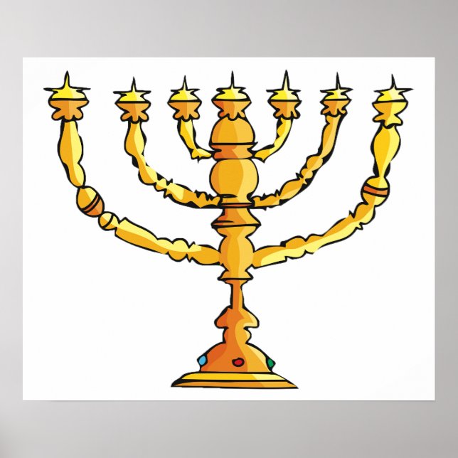 Church Menorah Poster (Front)