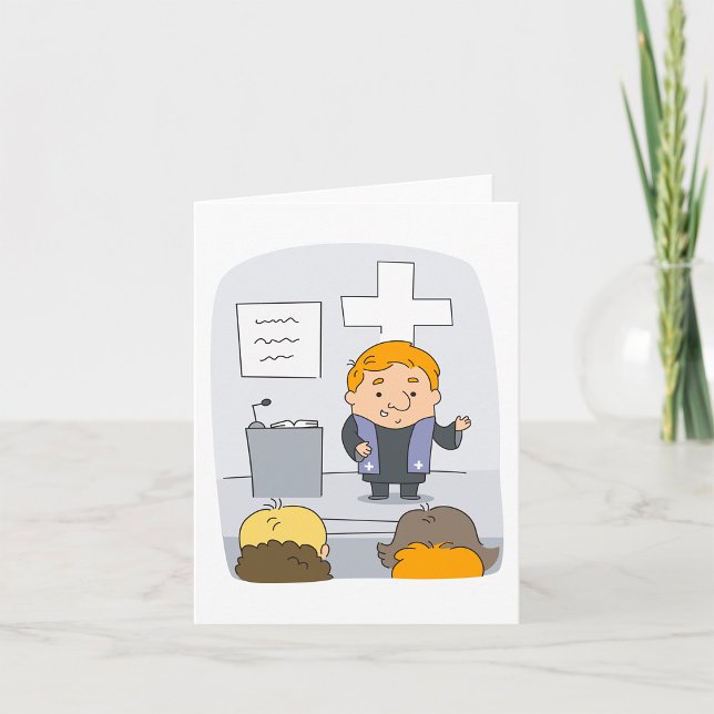Church Minister Preaching Card (Creator Uploaded)