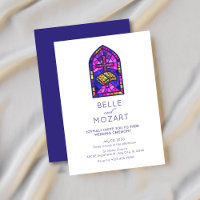 Church mosaic window cross bible wedding ceremony