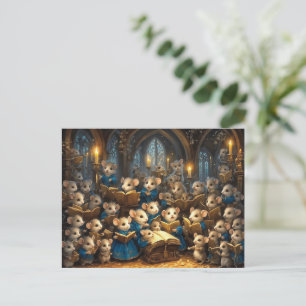 Church Mouse Choir Postcard