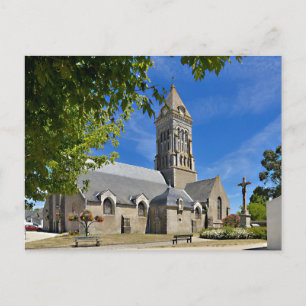 Church of Noirmoutier en l’Ile in France Holiday Postcard