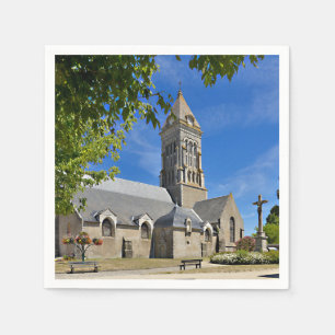 Church of Noirmoutier en l’Ile in France Napkin