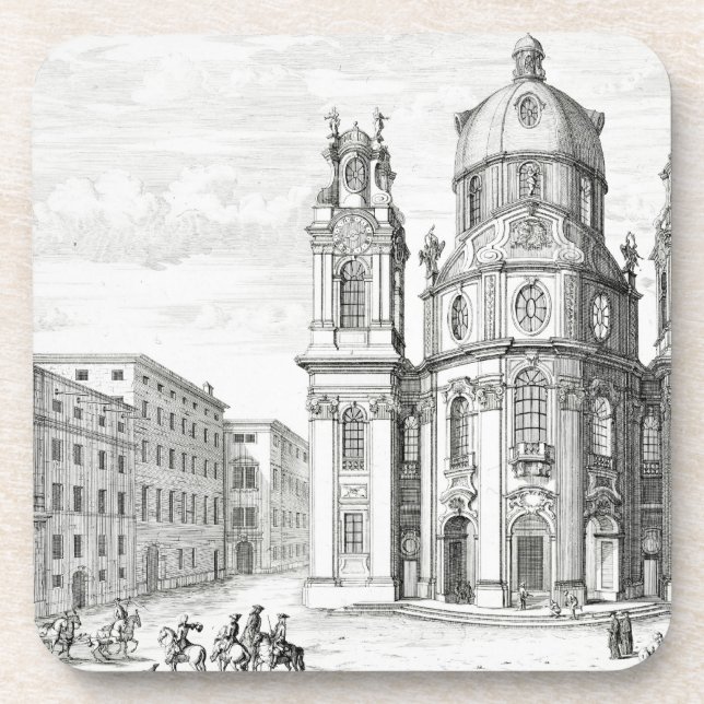 Church of Notre Dame, Salzburg, Austria, from 'Ent Coaster (Front)
