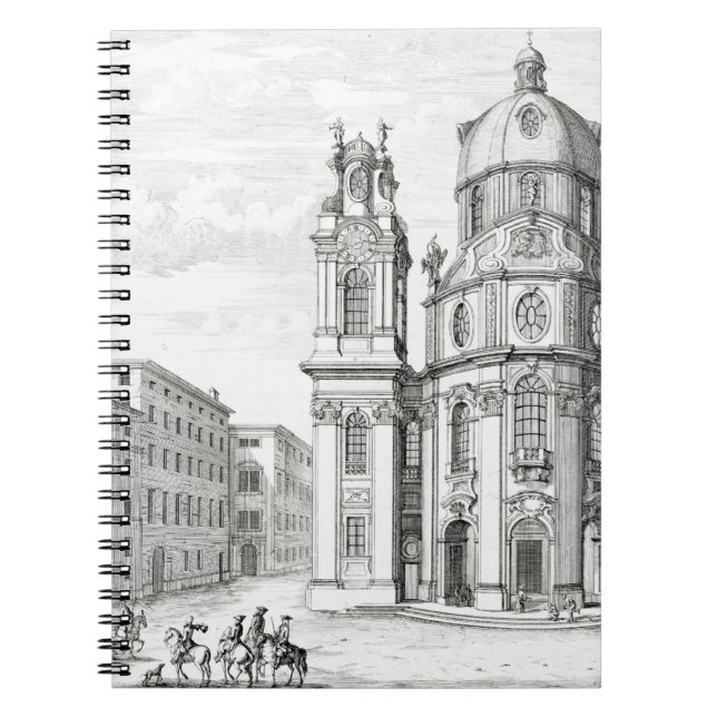 Church of Notre Dame, Salzburg, Austria, from 'Ent Spiral Notebook (Front)
