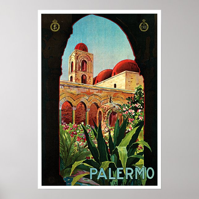 Church of San Cataldo PALERMO SICILY Italian ENIT Poster (Front)