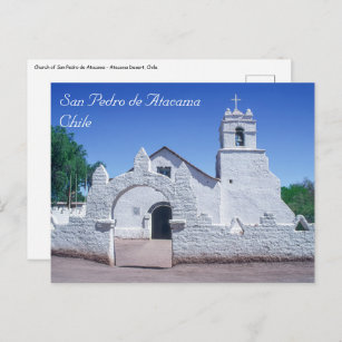 Church of San Pedro de Atacama - Chile Postcard