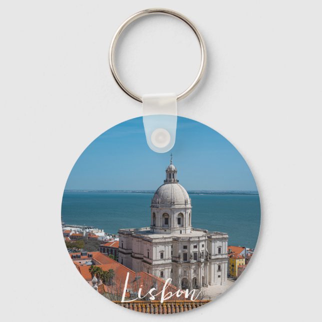 Church of Santa Engracia in Lisbon, Portugal Key Ring (Front)