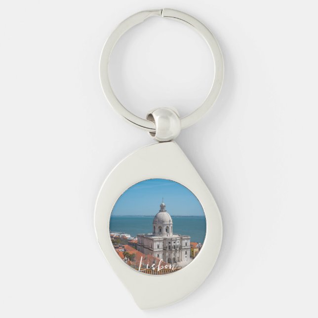 Church of Santa Engracia in Lisbon, Portugal Key Ring (Front)