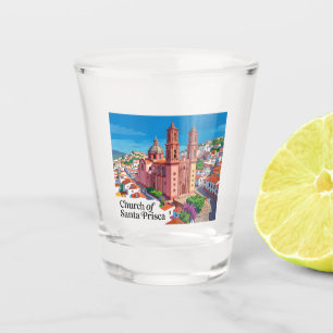 Church of Santa Prisca Mexico Shot Glass