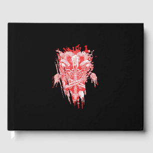 Church Of Satan Gift All Hail Goat Satanic Baphome Guest Book