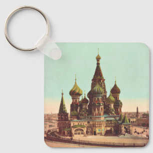 Church of St. Basil, Red Square Moscow Key Ring