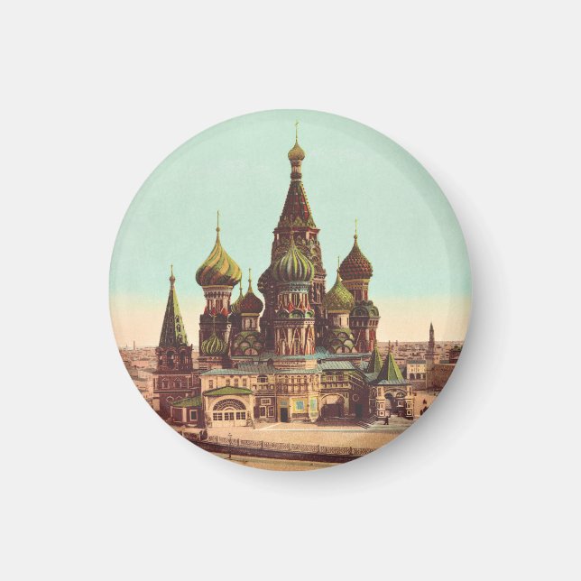 Church of St. Basil, Red Square Moscow Magnet (Front)