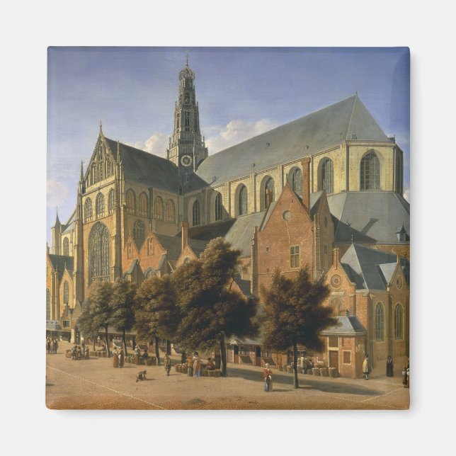 Church of St. Bavo in Haarlem, 1666 Magnet (Front)