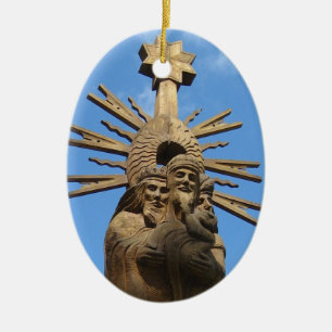 Church of St. George Statue, Vilkija, LITHUANIA Ceramic Tree Decoration