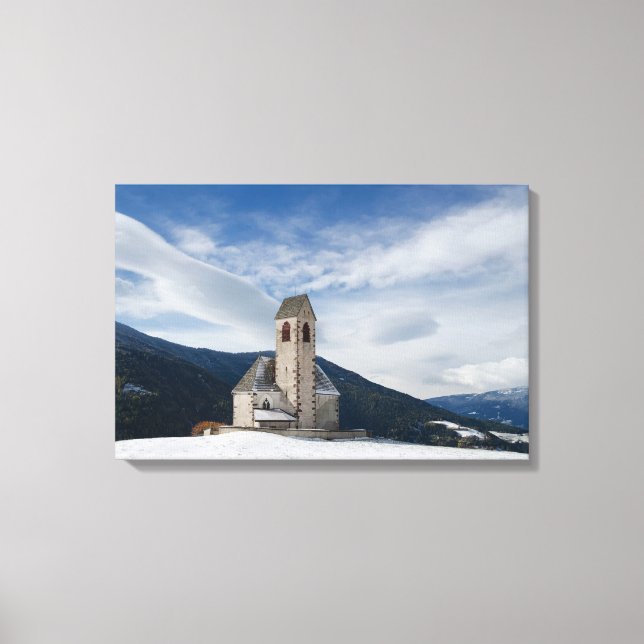 Church of St. Jakob in Villnöss canvas print (Front)