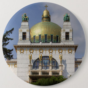 Church of St. Leopold Vienna Austria 6 Cm Round Badge